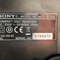 аудио система USB стерео уредба SONY HCD-EC69, снимка 8 - Аудиосистеми - 45616777