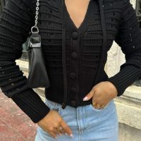 🖤Черна дамска блуза универсален размер🖤, снимка 4 - Блузи с дълъг ръкав и пуловери - 45586730