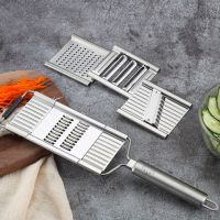 Кухненски инструмент за ренде с дръжка и три приставки / Материал: Неръждаема стомана; Приставки: 3 , снимка 2 - Аксесоари за кухня - 45780584