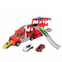 Детски автовоз с катапулт и 6 метални коли, снимка 5 - Коли, камиони, мотори, писти - 45185722