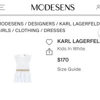 Детска рокля KARL LAGERFELD 5-6 години, снимка 5 - Детски рокли и поли - 45808981