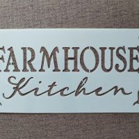 Шаблон стенсил Farmhouse kitchen скрапбук декупаж декорация торта, снимка 1 - Други - 46100677