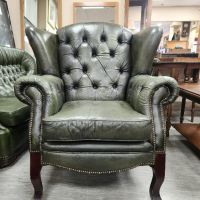 Кресло/Фотьойл тип Честърфийлд, стил Queen Anne, снимка 1 - Дивани и мека мебел - 45287426