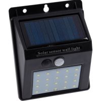 Соларен LED сензор за слънчева стена с детектор за движение & 3 функции, снимка 1 - Соларни лампи - 45525546