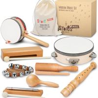 Дървени детски музикални инструменти STOIE'S. Монтесори бебешки музикални инструменти за малки деца , снимка 1 - Музикални играчки - 45581857