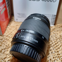 Canon EOS 4000D+Canon EF-S 18-55mm f/3.5-5.6 IS II , снимка 7 - Фотоапарати - 44959894