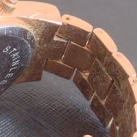 Метална верижка за унисекс часовник красив стилен дизайн 38408, снимка 5 - Каишки за часовници - 45380935