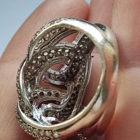 масивен сребърен пръстен , снимка 3 - Пръстени - 45403328
