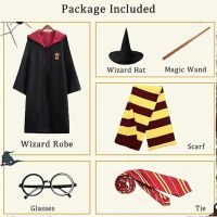 Комплект костюм за косплей на магьосника Хари Потър за момчета и момичета от 5 части, снимка 6 - Детски комплекти - 45919526