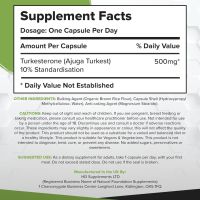 Туркестерон 500 mg екстракт от Ajuga Turkestanica 10% - 30 капсули, снимка 5 - Хранителни добавки - 45211328
