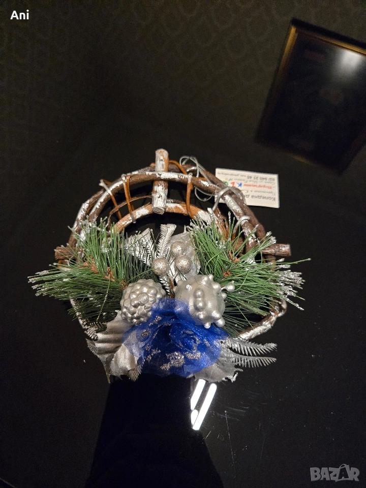 Декоративен малък венец РЪЧНА ИЗРАБОТКА, снимка 1