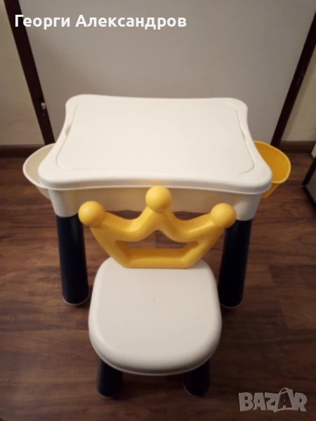 Детско столче с масичка здрава пластмаса, снимка 1