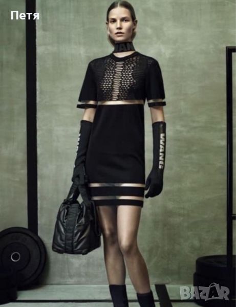 Черна ефектна рокля Alexander Wang колаборация с H&M, снимка 1
