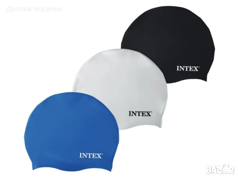 Детска Шапка за плуване Intex, силиконова, 8+ години, снимка 1