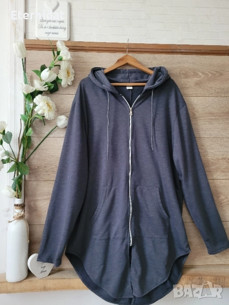 Худи с качулка и цип, снимка 1