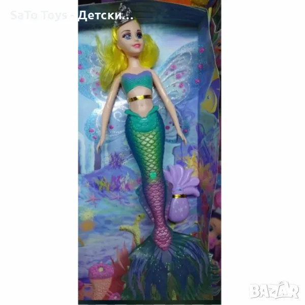 Пееща и говореща кукла русалка с аксесоари, снимка 1