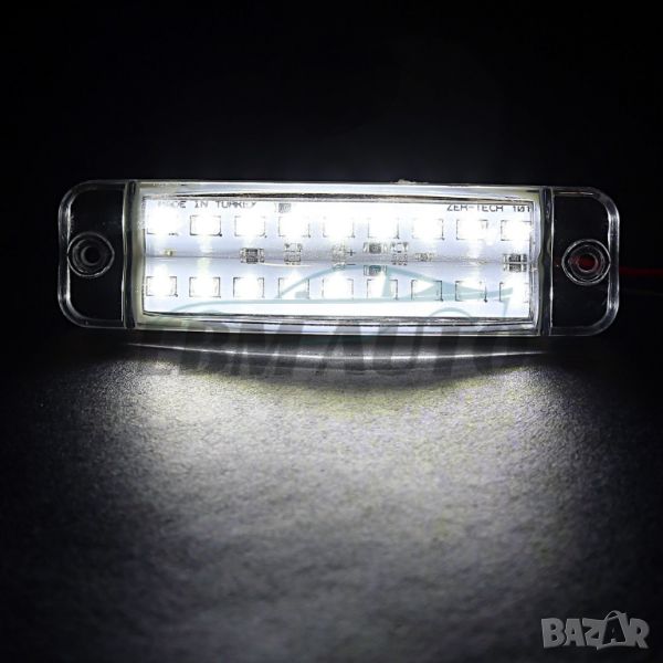 Страничен габарит – 18 LED, Бял, 100mm, снимка 1