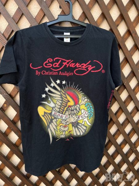 Мъжка тениска Vintage Ed Hardy — размер М, снимка 1