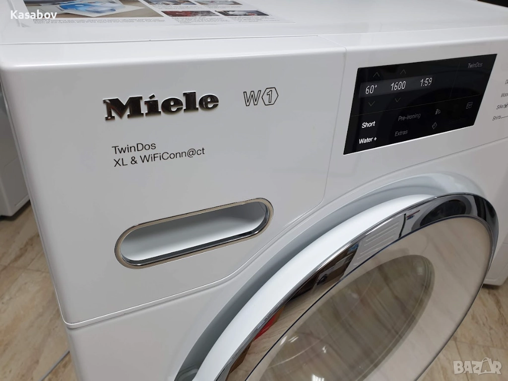 Miele 9кг 1600rpm Wi-Fi TwinDos Пералня Миеле 12м Гаранция, снимка 1