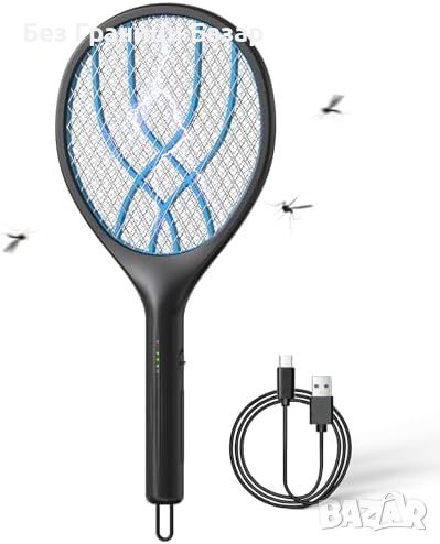Нова Електрическа мухобойка Ракета Против комари насекоми мухи, снимка 1