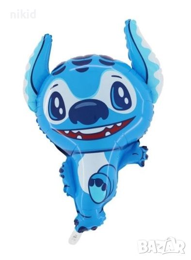 Стич stitch цял ръст Марвин Бягащ фолио фолиев балон хелий или въздух парти рожден ден, снимка 1