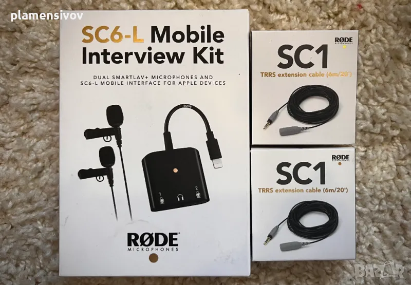 Rode SC6-L Mobile Interview Kit с два микрофона, снимка 1