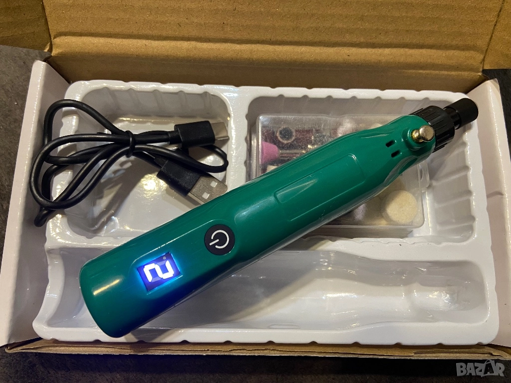 Акумулаторен мултишлайф - Малък  многофункционален Комбиниран инструмент 50 части, снимка 1