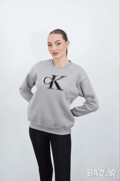 Calvin Klein Сива Дамска Памучна Блуза , снимка 1