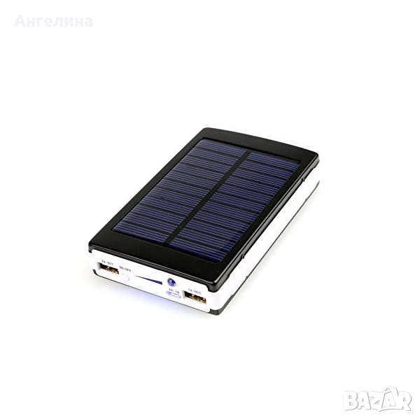 Соларна външна батерия с осветление, снимка 1