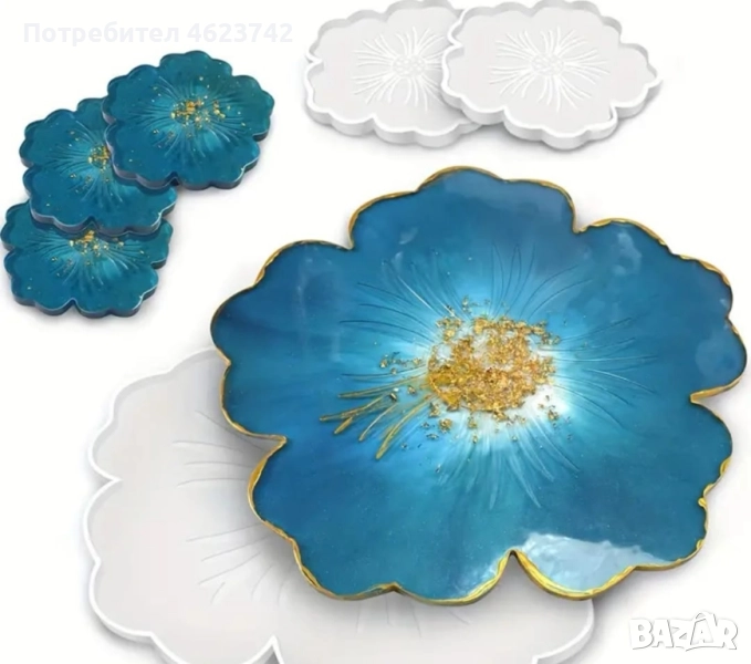 Нови силиконови молдчета за епоксидна смола и керамика, снимка 1