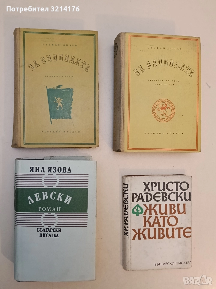 Левски - Яна Язова (1987, Отлично състояние), снимка 1
