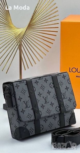 Мъжка чанта Louis Vuitton сива звезда капак , снимка 1
