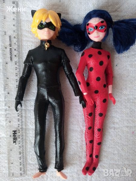 Кукли Bandai Zagtoon от Мега чудесата на Калинката и Черния котарак Ladybug and Cat Noir, снимка 1