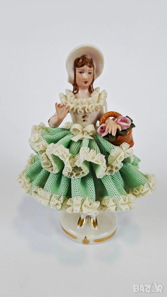 Порцеланова балерина с дрезденска дантела - Gisela Keilhauer, снимка 1