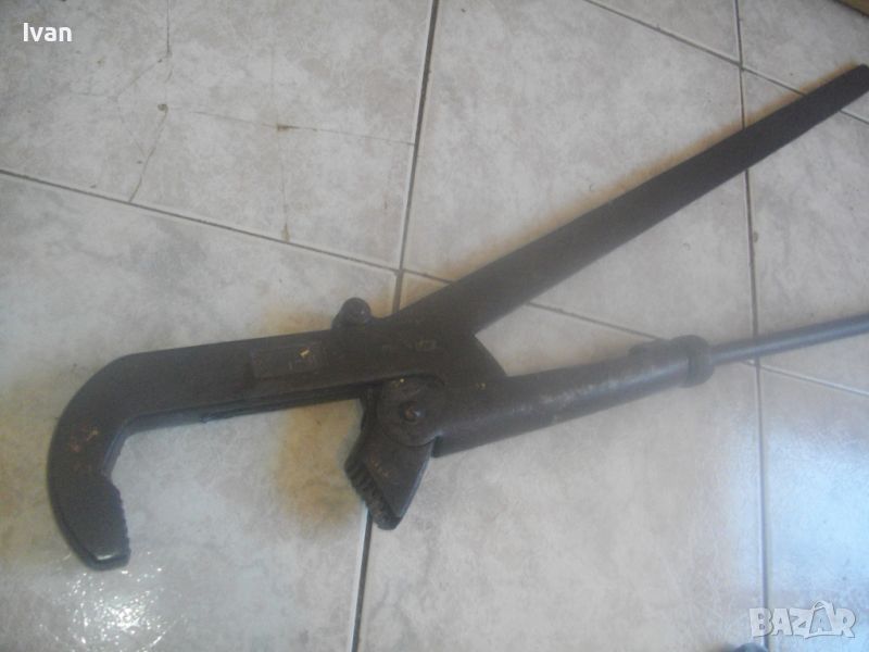 4 Цола Голям Руски Раздвижен Водопроводен Чешмеджийски Ключ-1-4"-Madе in USSR-86,5см/6,0кг-ОТЛИЧЕН, снимка 1