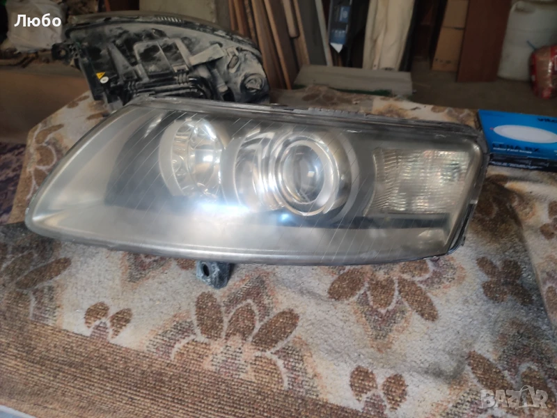 Ляв фар биксенон без завиване за Ауди А6 ц6 4ф Audi A6 c6 4f, снимка 1