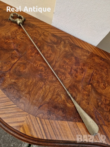 Голяма антикварна английска бронзова обувалка , снимка 3 - Антикварни и старинни предмети - 52648358