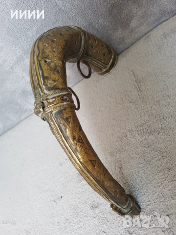 Барутница паласка Фишеклък , снимка 3 - Антикварни и старинни предмети - 52775427