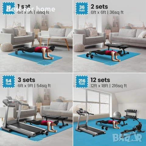 Комплект постелки за фитнес bemaxx - 18 бр, снимка 3 - Други стоки за дома - 53761054