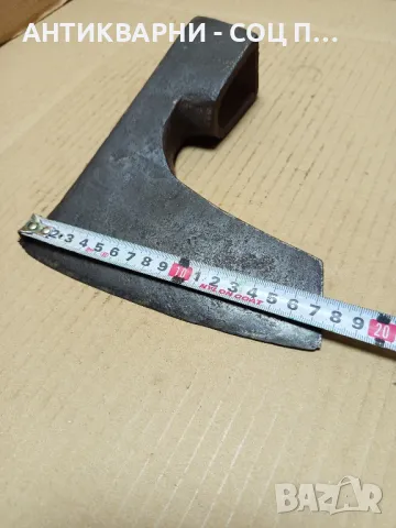 Соц Стара Ръчно Кована Брадва Номер 8. 1.700кг., снимка 8 - Антикварни и старинни предмети - 49924459