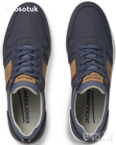 Мъжки кецове  JACK AND JONES  Navy -№ 42, снимка 3 - Кецове - 53150222