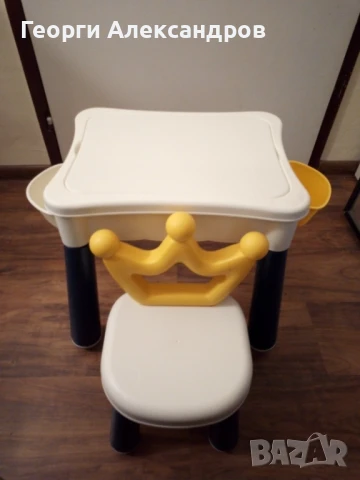 Детско столче с масичка здрава пластмаса