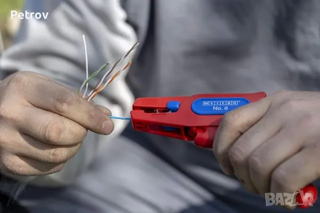 WEICON Super No.6 / 0,2-6 mm² / VDE 1000V - Made in Germany - ЧИСТО НОВИ Автомат. Клещи изол. кабели, снимка 3 - Клещи - 50200052