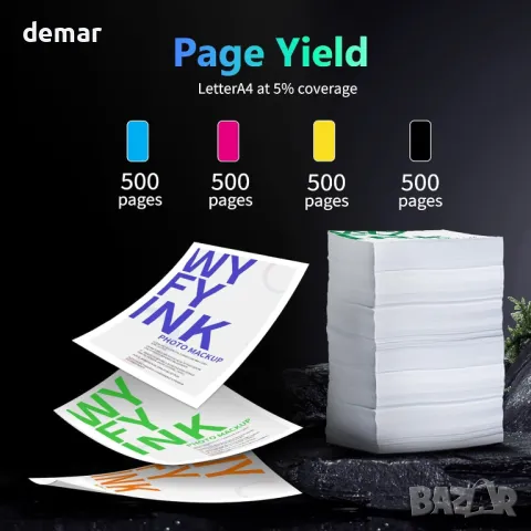 LC421XL Касети с мастило за Brother LC421 XL LC421XL LC421VAL LC421XLVAL - 3 черни, снимка 3 - Консумативи за принтери - 49368819