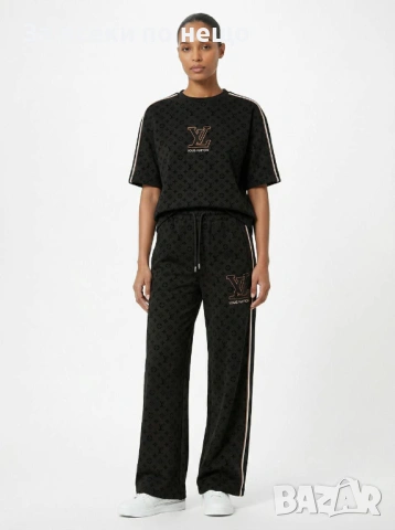 Louis Vuitton Дамски Спортен Комплект Тениска И Долнище🔝Дамски Спортен Екип Луис Витон Код A1252, снимка 2 - Спортни екипи - 53490516