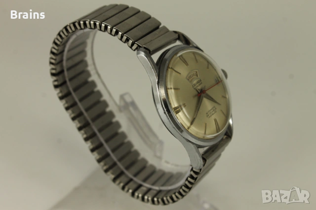 1960's LAGONDA Automatic 25 Jewels All Calendar Швейцарски Часовник, снимка 6 - Мъжки - 54100389