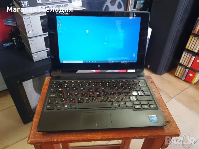 Лаптоп Lenovo IdeaPad Flex 10 Сензорен дисплей. HDD 500GB RAM 2GB С Windows 10 Pro. Има зарядно и ча, снимка 1 - Лаптопи за дома - 46345042