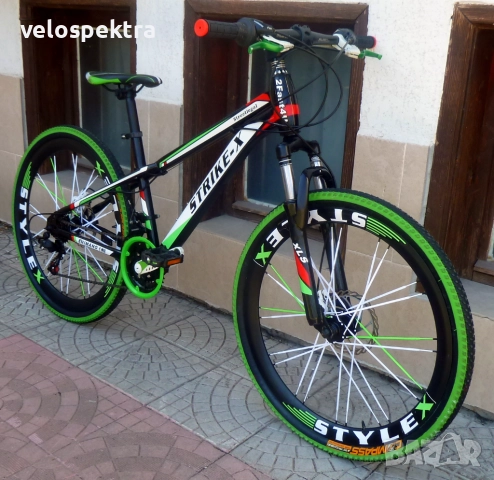 СТРАЙК Екс ! 26 цола ! 2х6 скорости ! Диск ! Германия!, снимка 8 - Велосипеди - 51583296