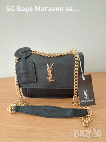 Ysl yves saint laurent дамска чанта през рамо лукс код 51, снимка 4 - Раници - 38143711