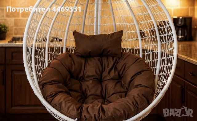 Градинска висяща люлка тип гнездо,яйце–Промоция!, снимка 2 - Градински мебели, декорация  - 52376668